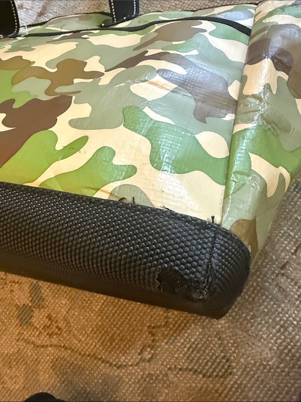 SCOUT Camo Duffel Tote in Green and Brown - Picture 4 of 10